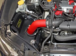 AEM CAI Cold Air Intake System Wrinkle Red Fits Subaru WRX EJ255 STi EJ257 08-14