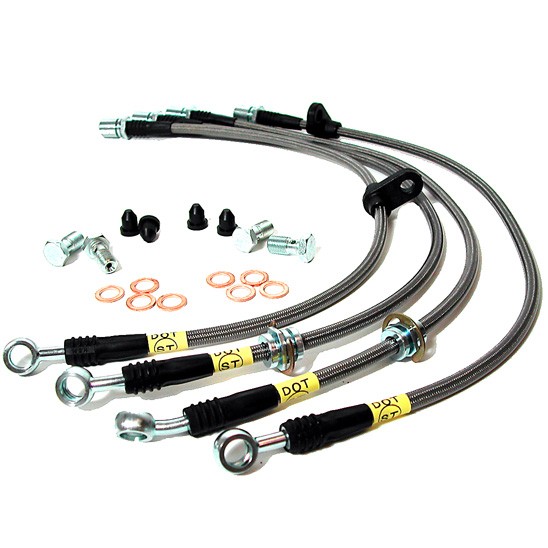 BMW E36 Lines Wezmoto Stainless Steel Braided Brake Hoses FRONTS ONLY