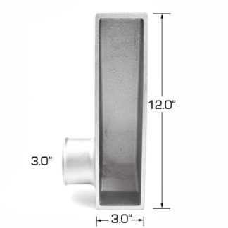 3-in Outlet Bottom Left Aluminum End Tank (One End Tank) - Universal