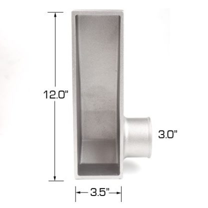 3-in Outlet Bottom Right Aluminum End Tank (One End Tank) - Universal