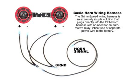 GrimmSpeed Hella Horn Wiring Harness Subaru WRX / STI / Legacy / Outback / Forester